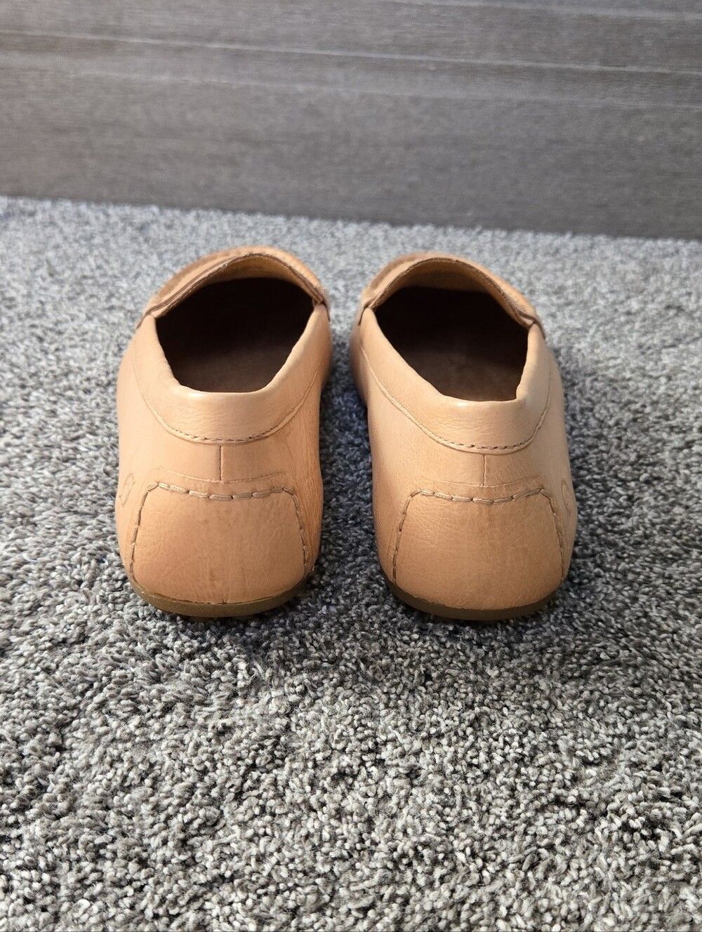 Born Finley Tan Leather Penny Loafers NEW size 10 - Picture 6 of 10